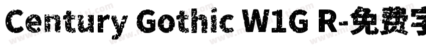 Century Gothic W1G R字体转换
